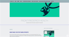 Desktop Screenshot of frontfrederickhealth.com